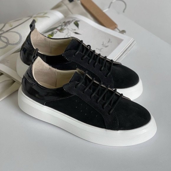 Women lace UP Platform Comfortable Casual Fashion Shoes Genuine Leatfer Travel🤍 - Picture 2 of 6